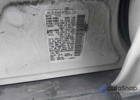 2018 Nissan Rogue Sl z USA, uszkodzony, nr VIN JN8AT2MT8JW489083